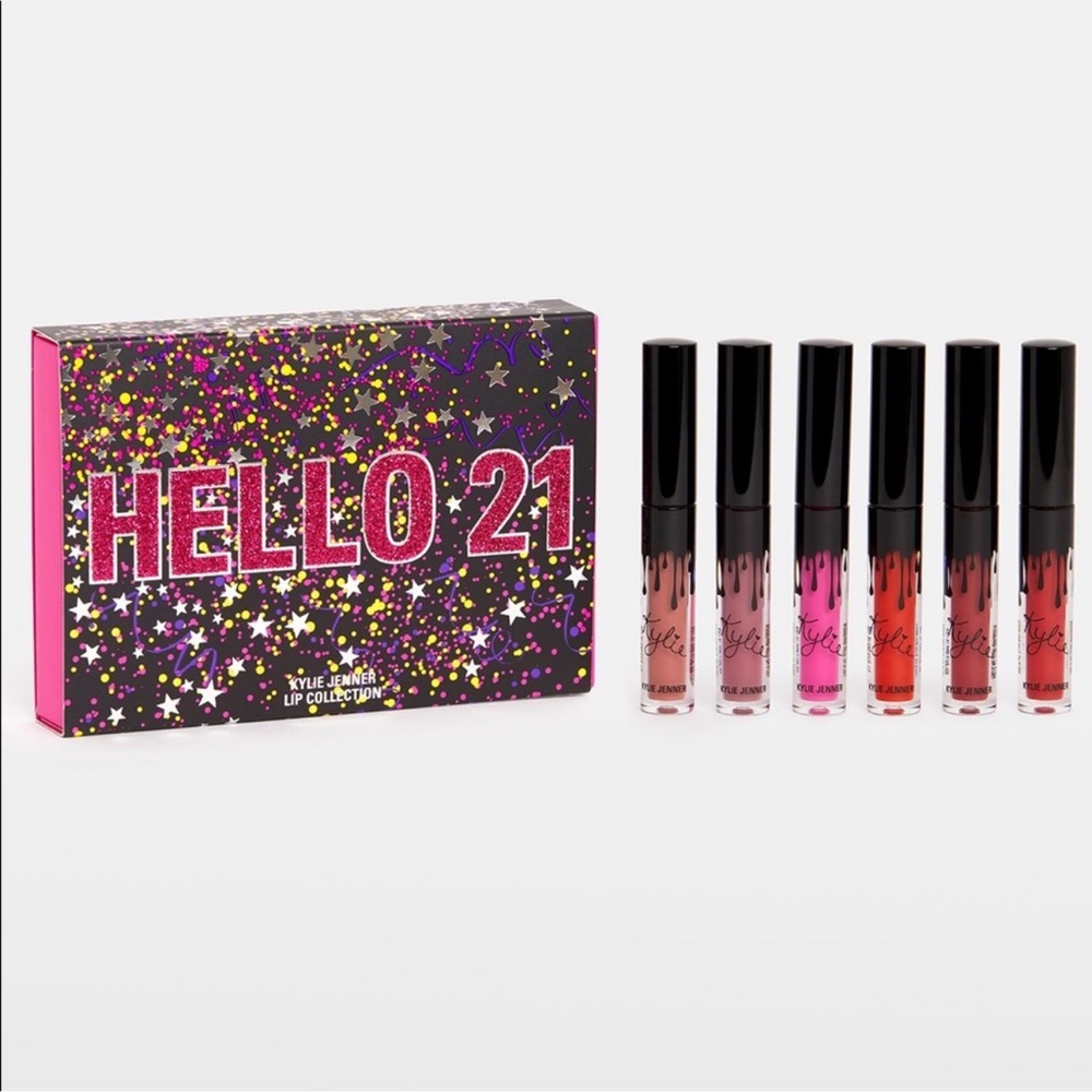 Kylie Cosmetics Hello 21 Mini Lip Set Collection Velvet Liquid Lip Set